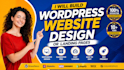 design wordpress website or landing page using elementor pro