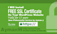 install free SSL certificate on your website right now valid for 15 years
