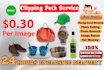 do bulk image editing and clipping path