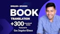 translate your book into natural, fluent spanish or english