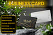 design professional business card with print ready files