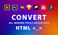 convert PSD and figma to HTML