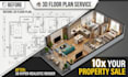 boost your airbnb sale by creating realistic 3d floor plan