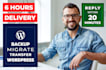 backup, migrate, transfer wordpress website in 6 hours