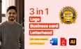 design logo, business card and letterhead