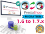 migrate your prestashop 1,6  to latest 1,7,x database
