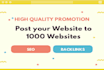 post your website to 1000 websites