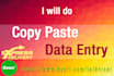 do express copy paste, data entry jobs
