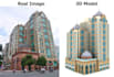 model an existing building in 3d in low poly with texture