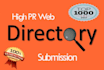 do 1000 directory submission and business listing links