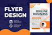 design flyer for corporate, event, party, restaurant