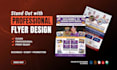 do business flyer design, banner, poster, leaflet or brochure in 24 hours