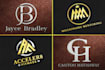 design modern initial letter monogram apparel text logo