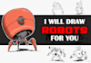 draw robot characters for you