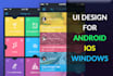 create mobile app ui and website ui design