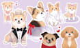 draw you cute dog stickers