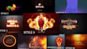 create 10 burning fire logo intro