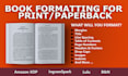 format your book for print or paperback formatting
