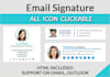 create clickable html email signature