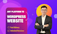clone, redesign or rebuild any site using wordpress elementor