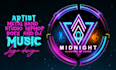 create a modern vibrant music logo design