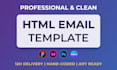 convert figma, PSD, xd, PDF, jpg, png to responsive HTML email template