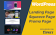 design wordpress landing page or squeeze page