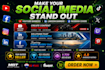 youtube banner, linkedin banner, x banner and facebook cover