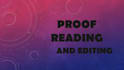 proof read within a short span of time