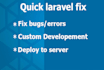 fix any laravel or php application within 2hrs