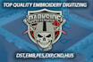 do embroidery digitizing logo in dst,pes,emb file in 1 hour