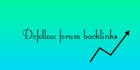 provide dofollow forum backlinks for your website
