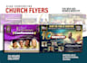 create flyer design bold and clean, church flyer conference and anniversary