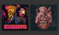 make epic vintage retro heavy metal band cover designs