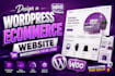 design a wordpress ecommerce website or online store with wordpress woocommerce