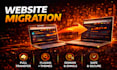 migrate your website from one server to an other