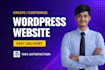 create or customize your wordpress site