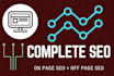 do complete SEO for first page ranking on google