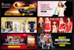 design website banner, web banner and header for your site