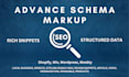 set up structured data, schema markup and rich snippet on wordpress website