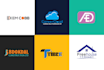 design flat minimalist logo