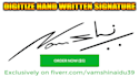 do amazing hand written professional signature logo