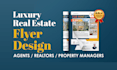 do modern professional real estate flyer