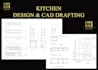 draw your kitchen cabinets, builtin furniture by auto cad