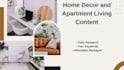 create home and apartment living content