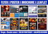 design flyer, brochure,postcard,voucher,raffle ticket