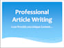 provide you unique article writing services