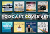 design clean and simple podcast artwork