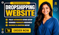 build dropshipping website for passive income