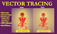 do manual vector tracing, logo to vector, svg and adobe illustrator artwork